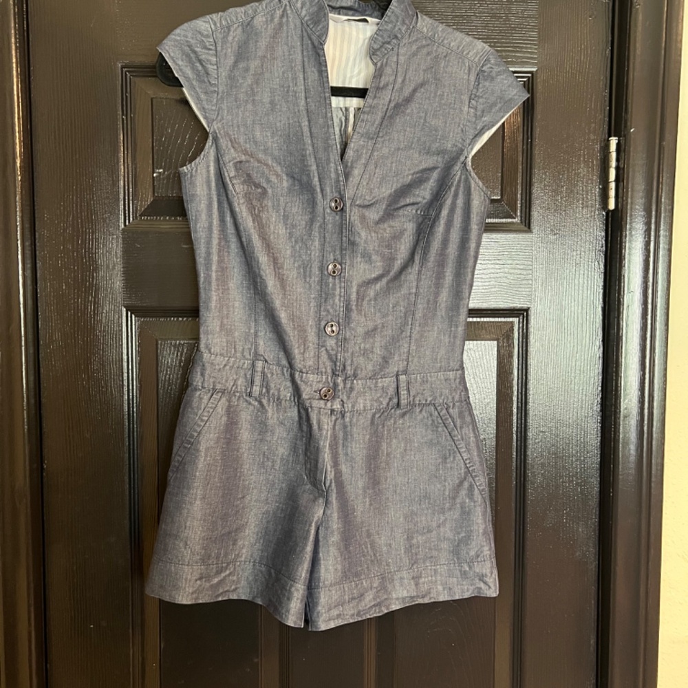 Trina Turk Chic Denim Romper size XS